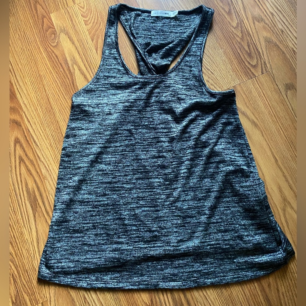 RAG & BONE Grey Combo Twisted Tank Top